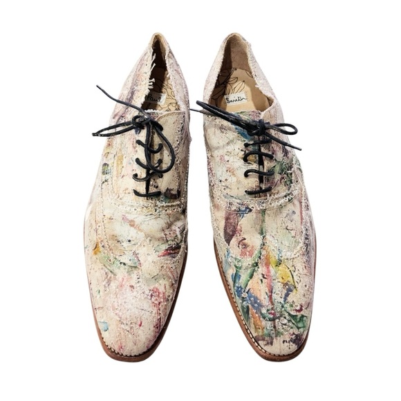 Paul Smith Multicolor Paint-Splatter Leather Oxfords main image 10